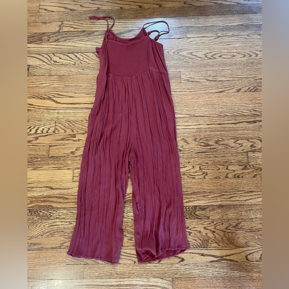 AE Side Button Jumpsuit in Rust - Picture 5 of 5